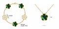 ENYI LUXE Five-Leaf Clover Jewelry Set